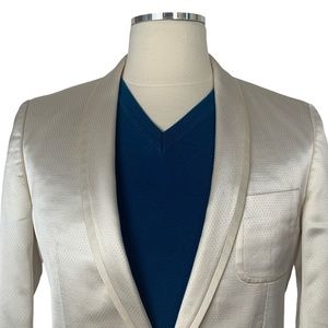 Off white Hugo Boss Men single-breasted tailored blazer